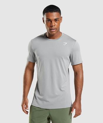 Gymshark Arrival Muške T Shirts Sive | HR 2418GSO